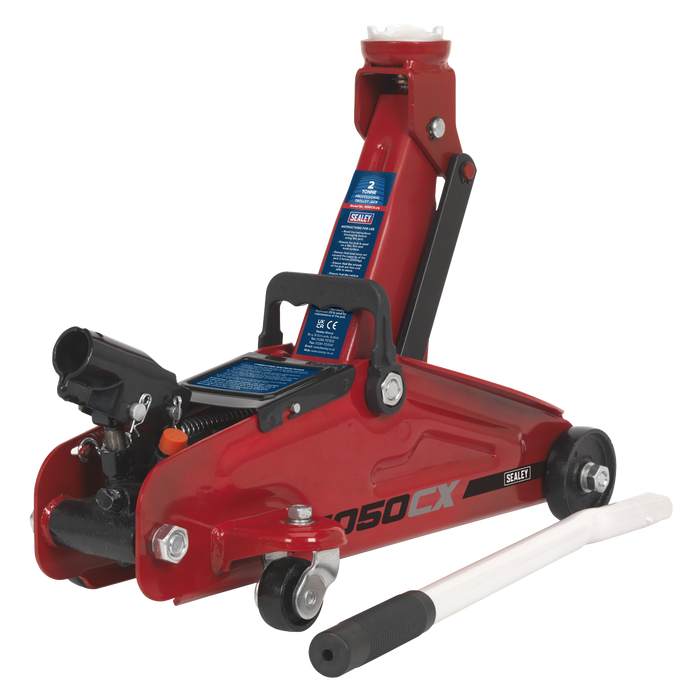 Short Chassis Trolley Jack 2 Tonne | Sealey