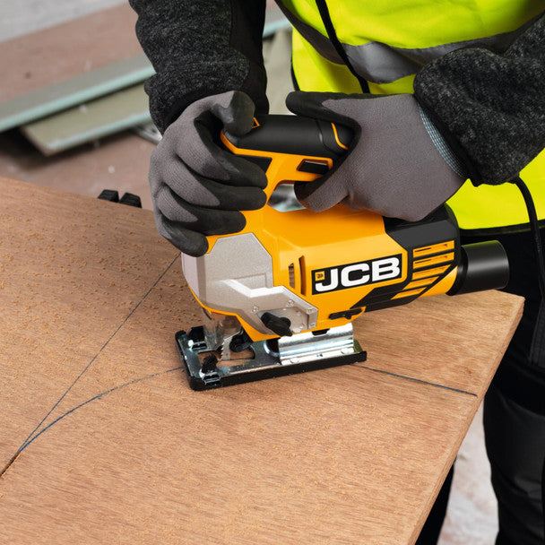 800W Electric Corded Jigsaw, 0-45 Degree Cutting Positions, 230V | JCB