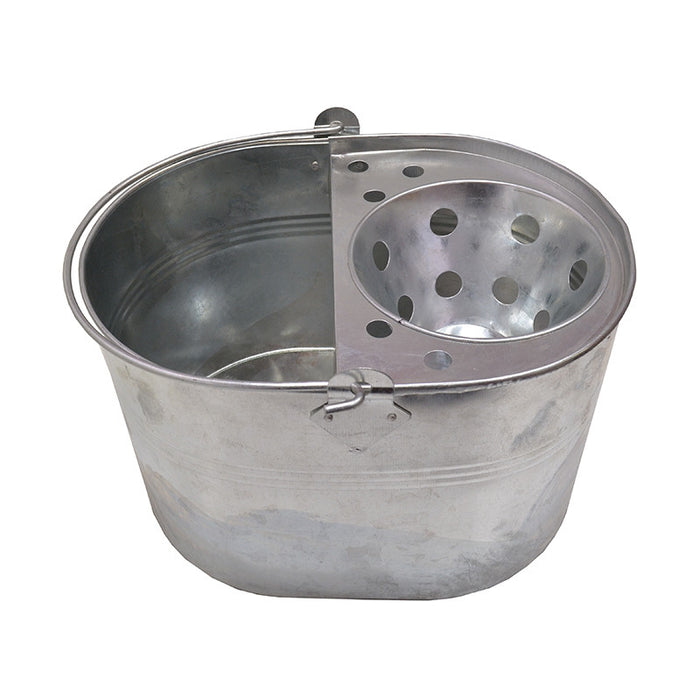 Mop Bucket (Mop & Wringer) Galvanised Bucket 12 Litre | Centurion