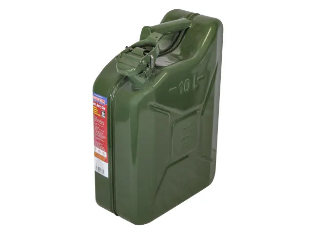 Green Steel Jerry Can 10L | Faithfull Tools