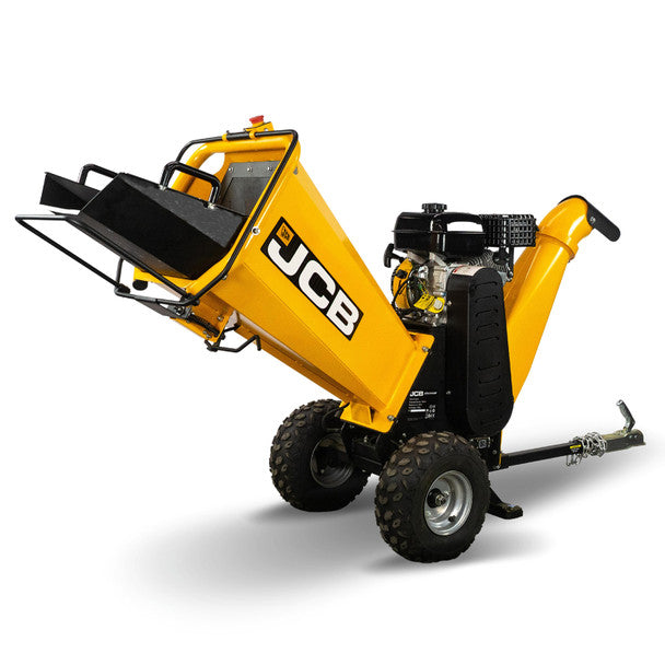 100mm / 4" Heavy-Duty Petrol Wood Chipper, 7.5hp, 224cc 4-Stroke | JCB