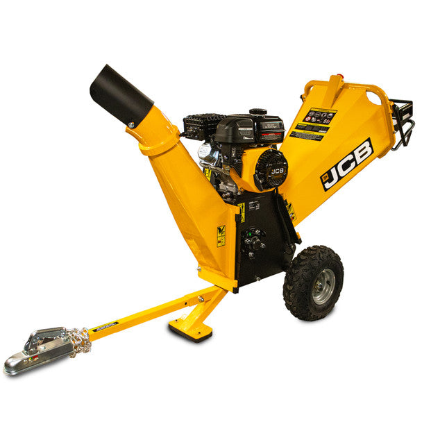 100mm / 4" Heavy-Duty Petrol Wood Chipper, 7.5hp, 224cc 4-Stroke | JCB