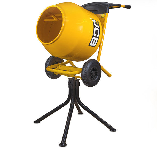 110V 134L Seam Welded Tip-Up Cement Mixer 550W Electric Motor | JCB