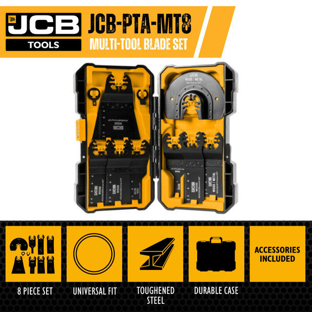 8 Piece Universal Fit Multi Tool Blade Set | JCB