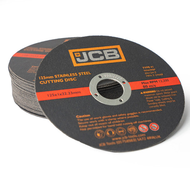 125MM / 5" Metal Cutting Discs (Pack of 25) | JCB