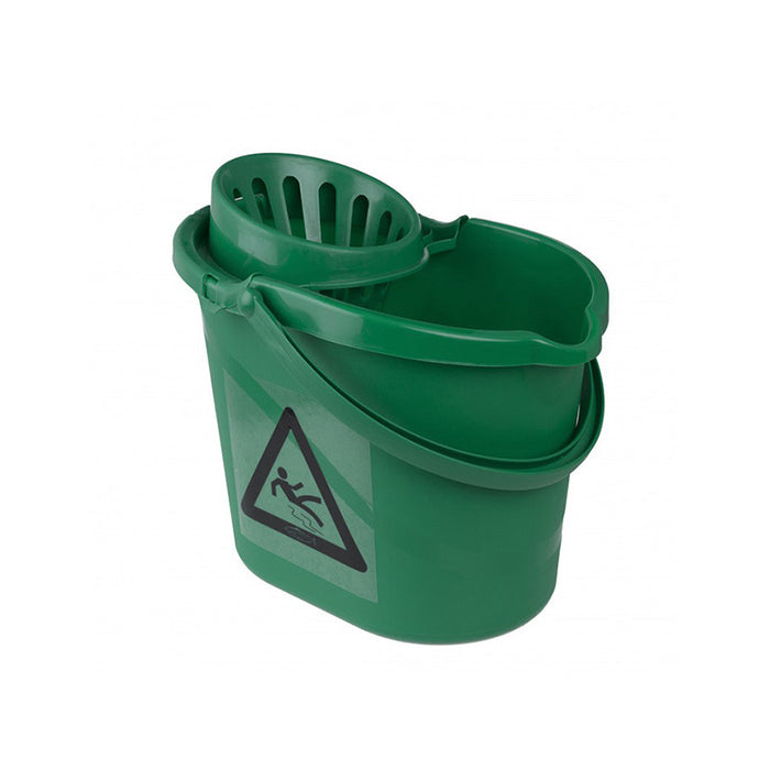 Polypropylene Mop Bucket 12 Litre With Wringer (4 Colour Options) | Centurion