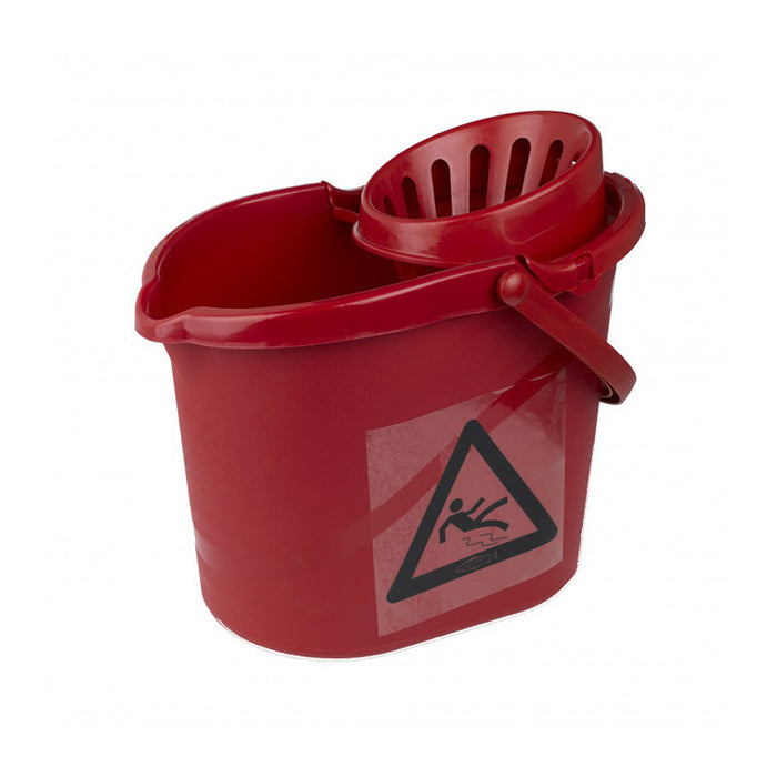 Polypropylene Mop Bucket 12 Litre With Wringer (4 Colour Options) | Centurion