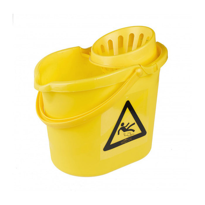 Polypropylene Mop Bucket 12 Litre With Wringer (4 Colour Options) | Centurion