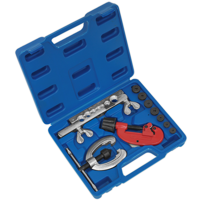 Pipe Flaring & Cutting Kit (10Pc) | Sealey