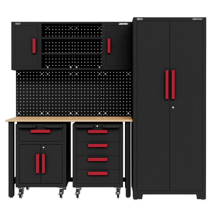 Complete Garage Storage System With Mobile Trolley x2 | Sealey