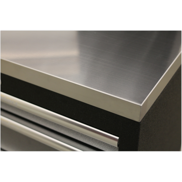 Superline PRO 2.0 Metre Storage System - Stainless Worktop | Sealey