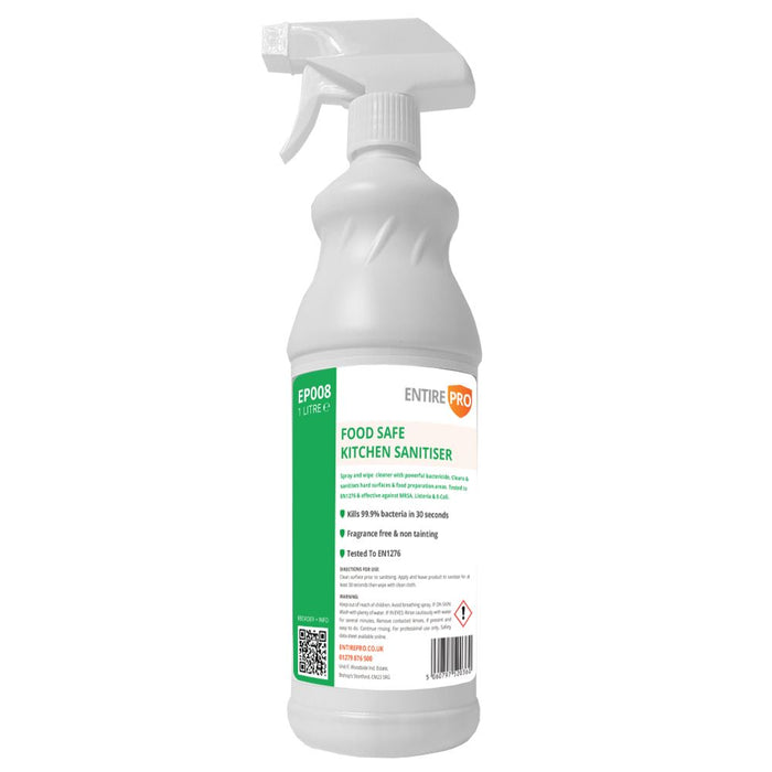 Food Safe Kitchen Sanitiser Spray (1 Litre) | EntirePro