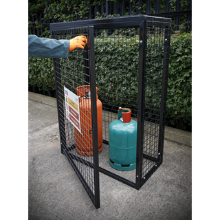 Gas Cylinder Safety Cage (2 X 47KG) | Sealey