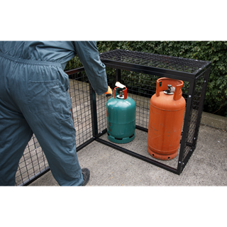 Gas Cylinder Safety Cage (3 X 19KG) | Sealey