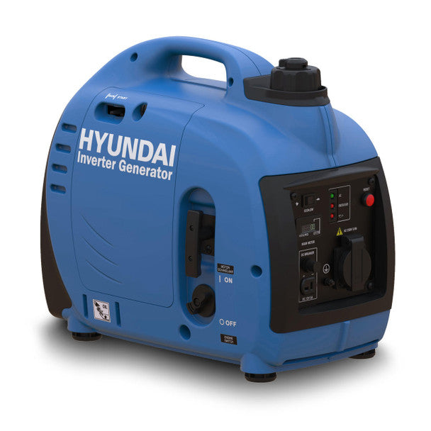 1000W / 1kW Petrol Inverter Generator, Pure Sine Wave Output, Portable, Lightweight & Style, Low Noise | Hyundai