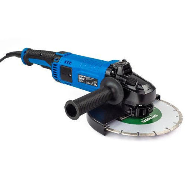 2000W Electric Angle Grinder 230mm / 9" Disk, Quick Release, 220-240V | Hyundai