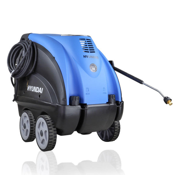 2610PSI / 180 Bar Hot Pressure Washer, 110°C/2.8kW Commercial Triplex Power Jet Washer | Hyundai