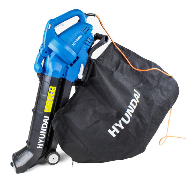 3-In-1 Leaf Blower Vacuum Mulcher 3000W / 45L Collection Bag, 15M Cable | Hyundai