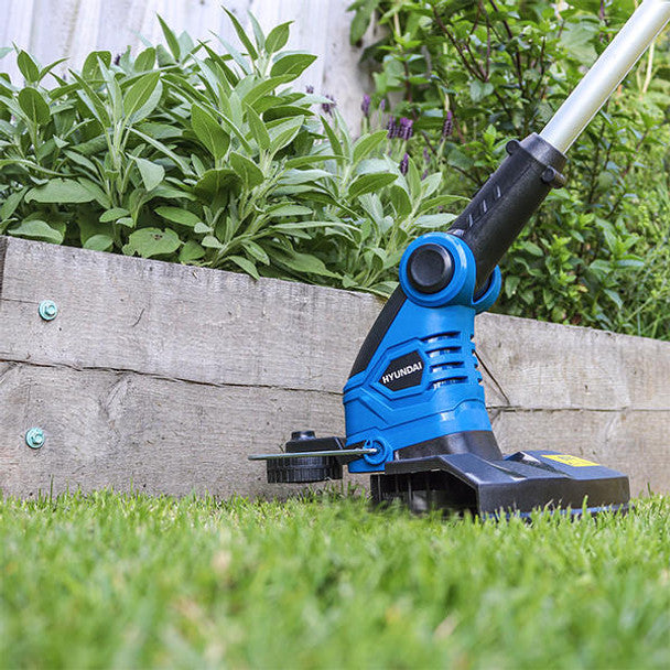 600W Corded Electric Grass Trimmer (30cm Cutting Width) | Hyundai