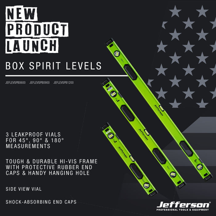 1200mm Box Spirit Level | Jefferson Tools