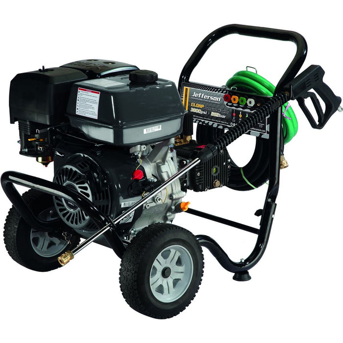 13.0HP Petrol Pressure Washer, 3800PSI, 15L p/Min, 10 Metre Hose | Jefferson Professional