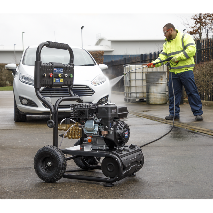 220 Bar / 6.5HP Petrol Self-Priming Pressure Washer, 540L/hr | Sealey