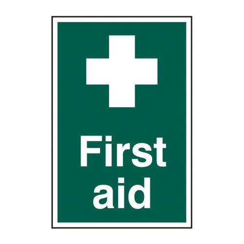 PVC First Aid Sign Self Adhesive | 200 x 300mm – SBT Ltd.